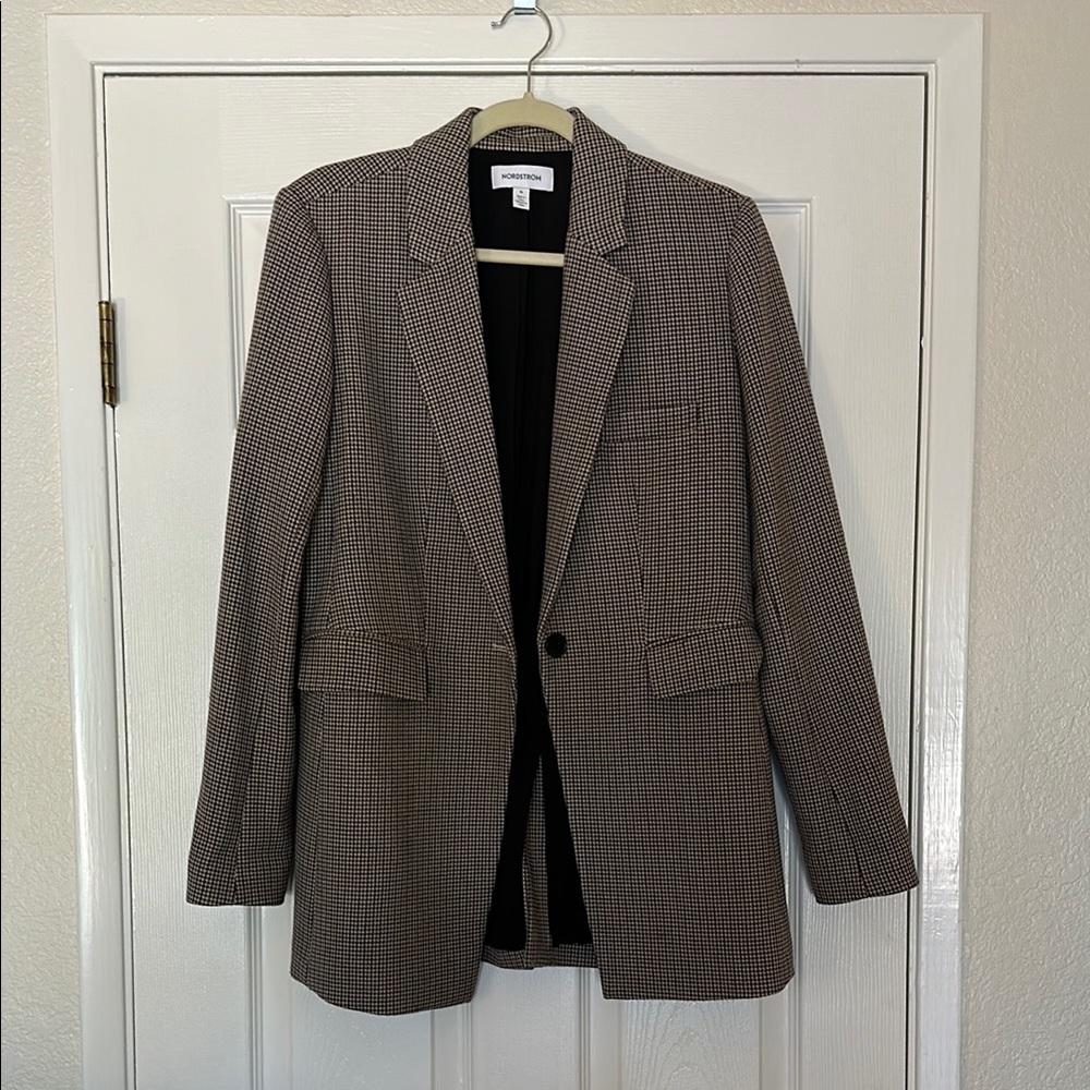 Women’s Nordstrom Oversized Houndstooth Blazer Size M